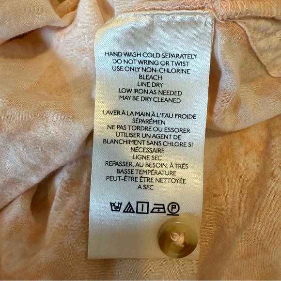 Anthropologie Pilcro Womens Boho Raw Hem Oversized Airy Button Down Shirt - Picture 6 of 7